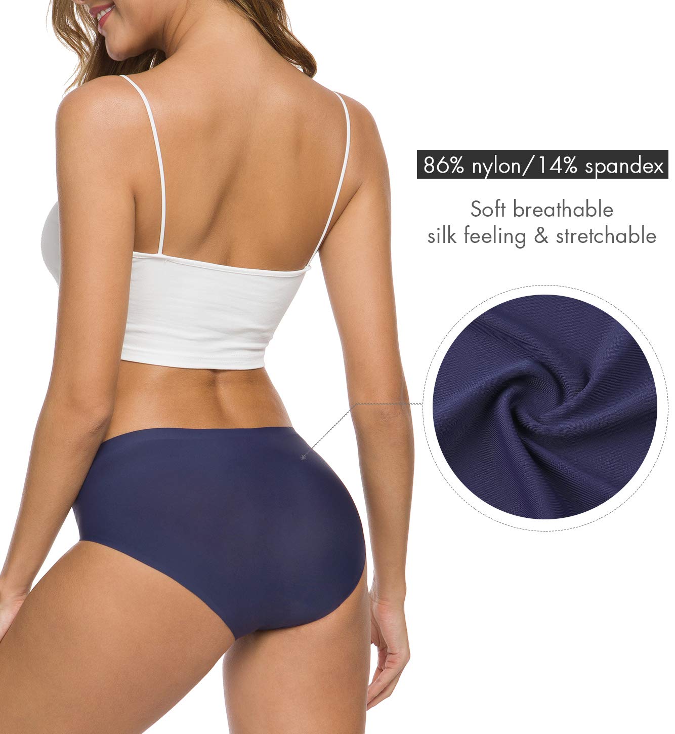 Altheanray Women's Seamless No Show Bikini Panties — image 4
