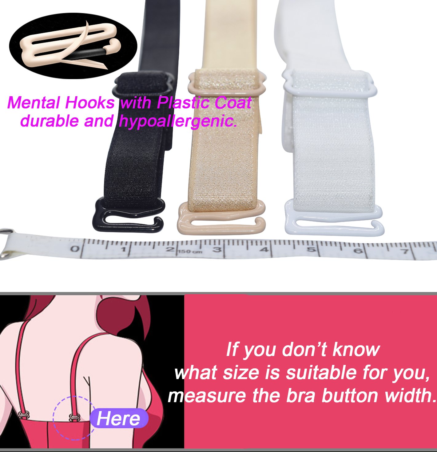 DoHope Adjustable Bra Straps Replacement — image 3
