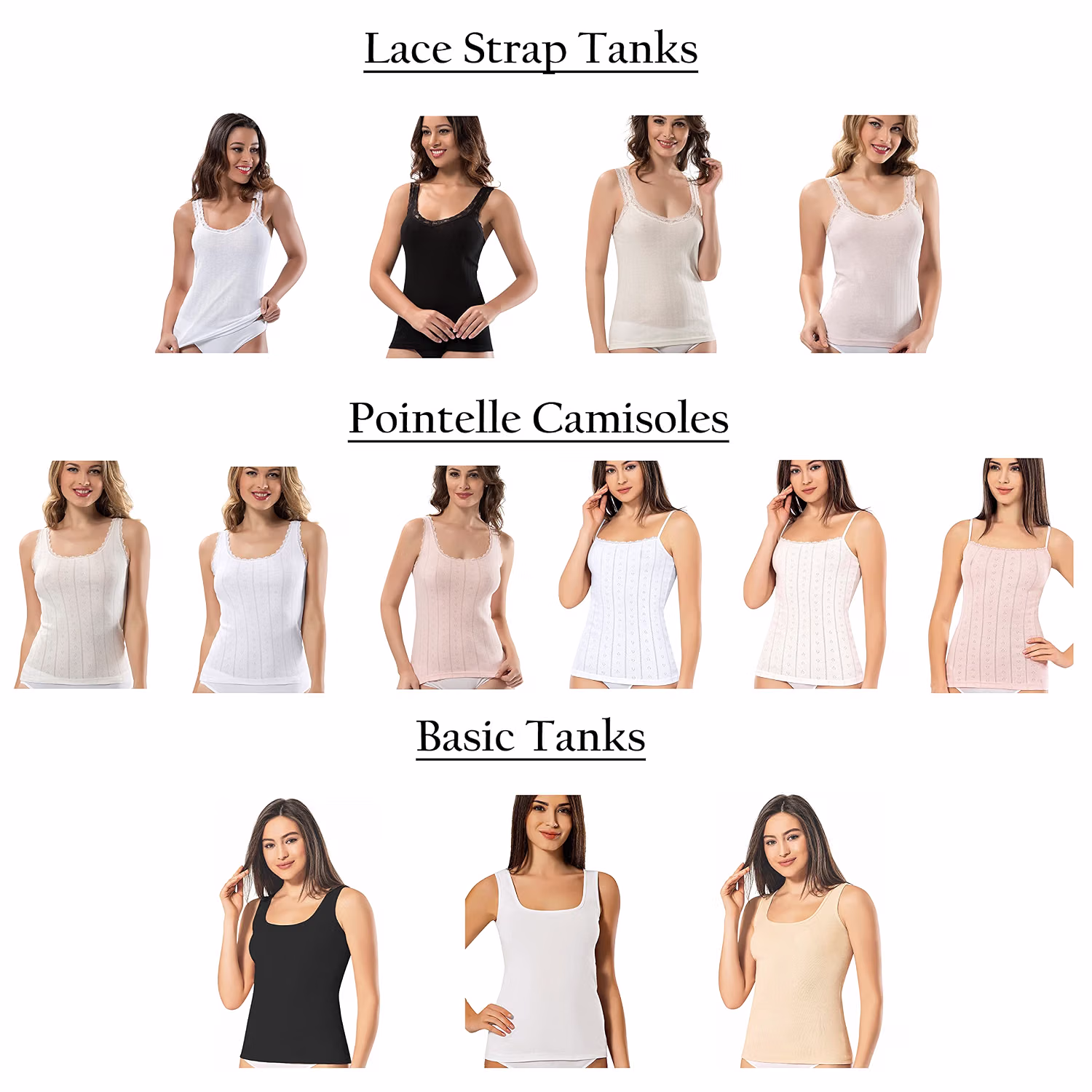 VAVONNE Women's All Cotton Cami Tank Top — image 8