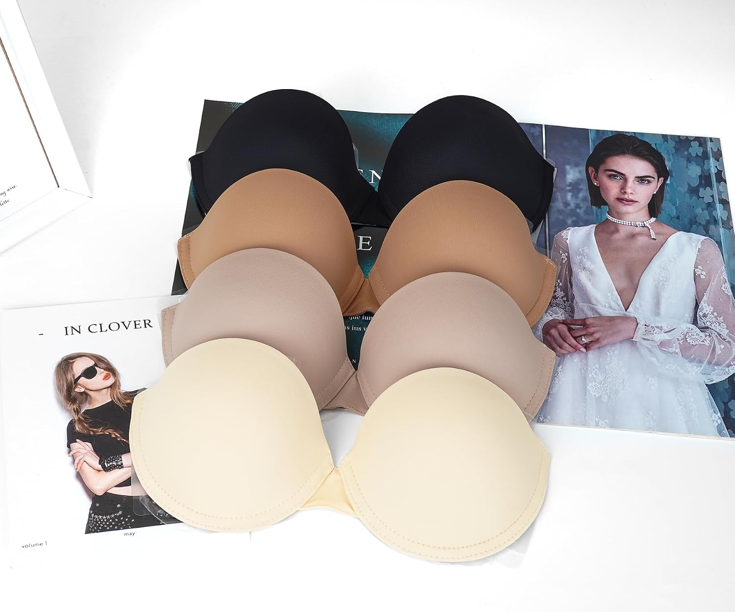 HANSCA Self-Adhesive Backless Strapless Push Up Bra — image 5