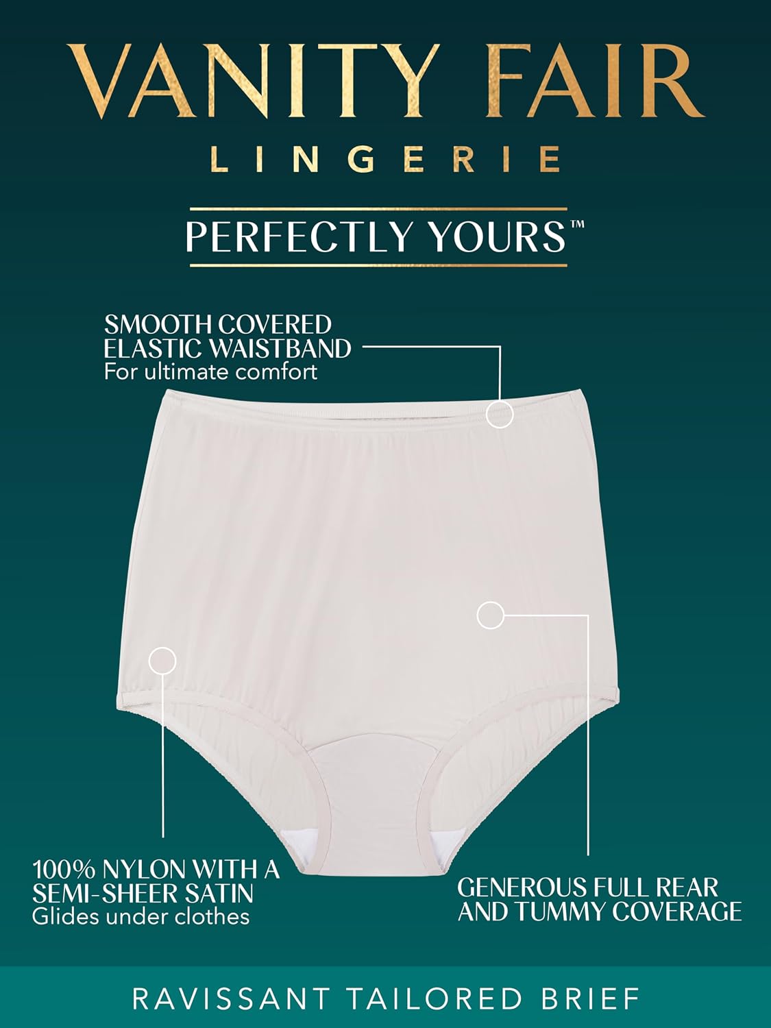 Vanity Fair High Waisted Full Coverage Briefs — image 4