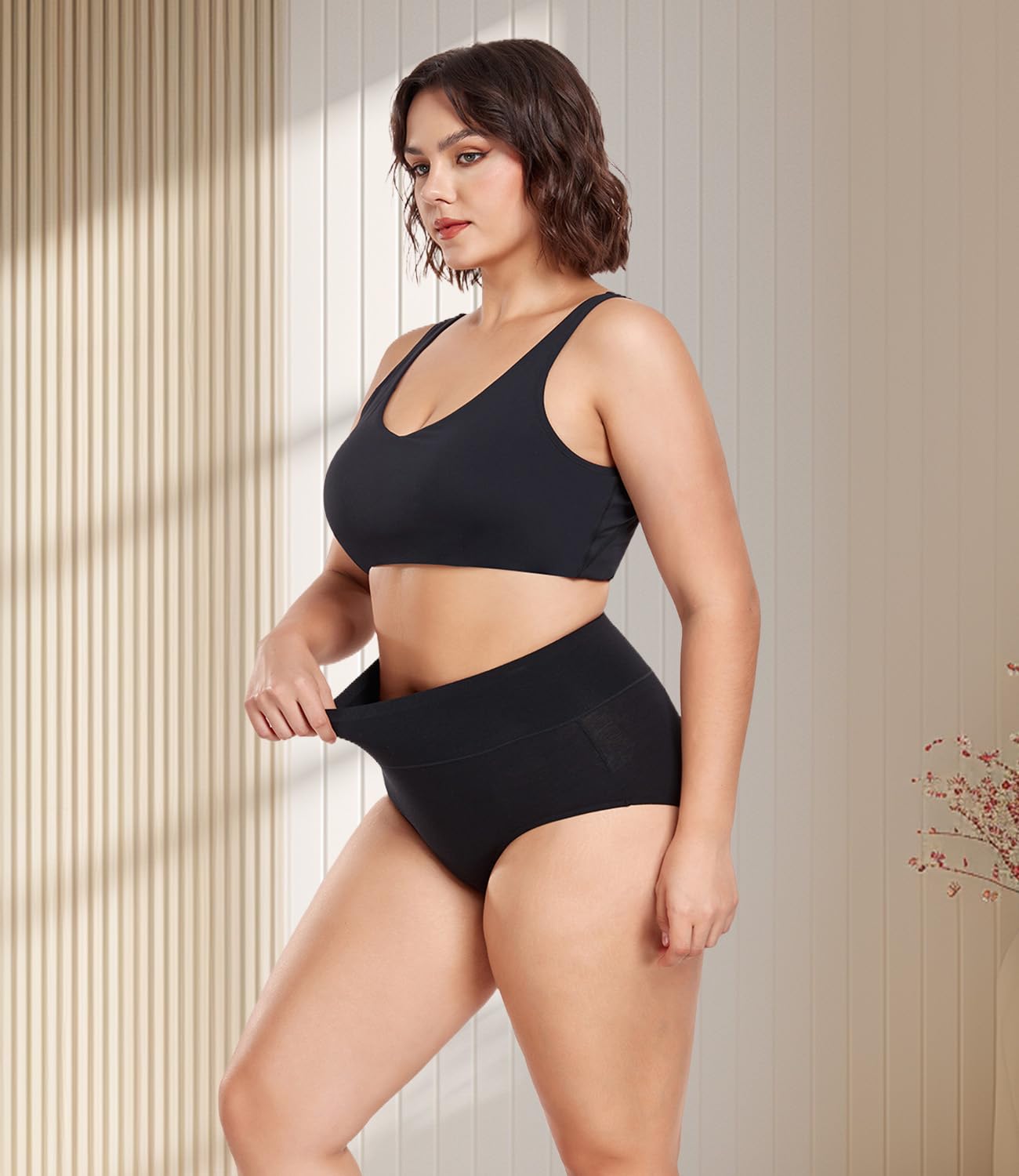 wirarpa High Waisted Cotton Briefs 5 Pack — image 2