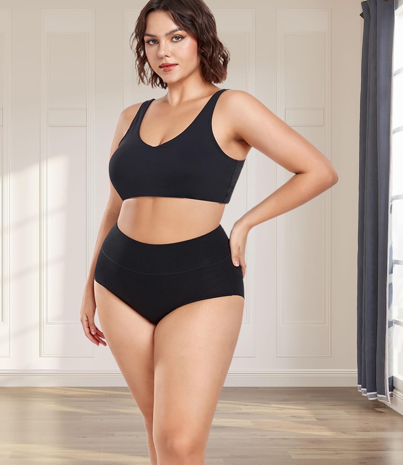 wirarpa High Waisted Cotton Briefs 5 Pack — image 7