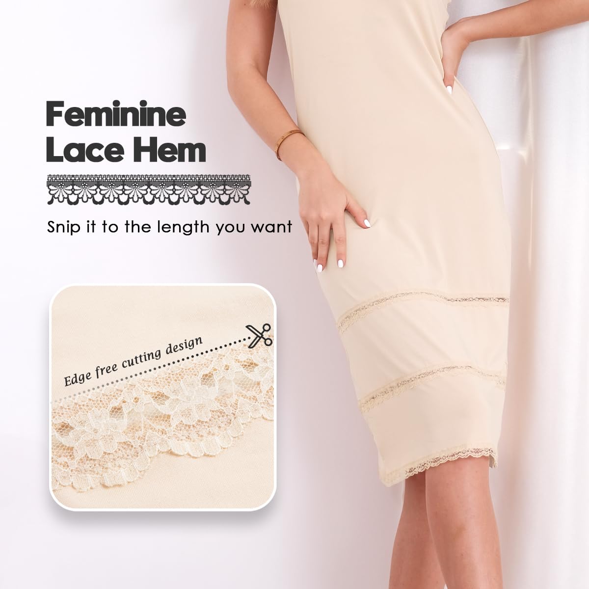 MANCYFIT Strapless Invisible Full Slip — image 3