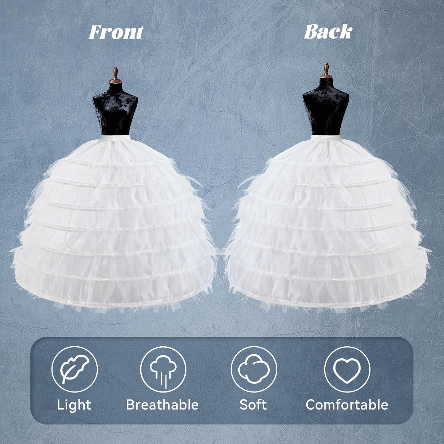 Ieuan Full Petticoat Underskirt for Wedding Dresses — image 4