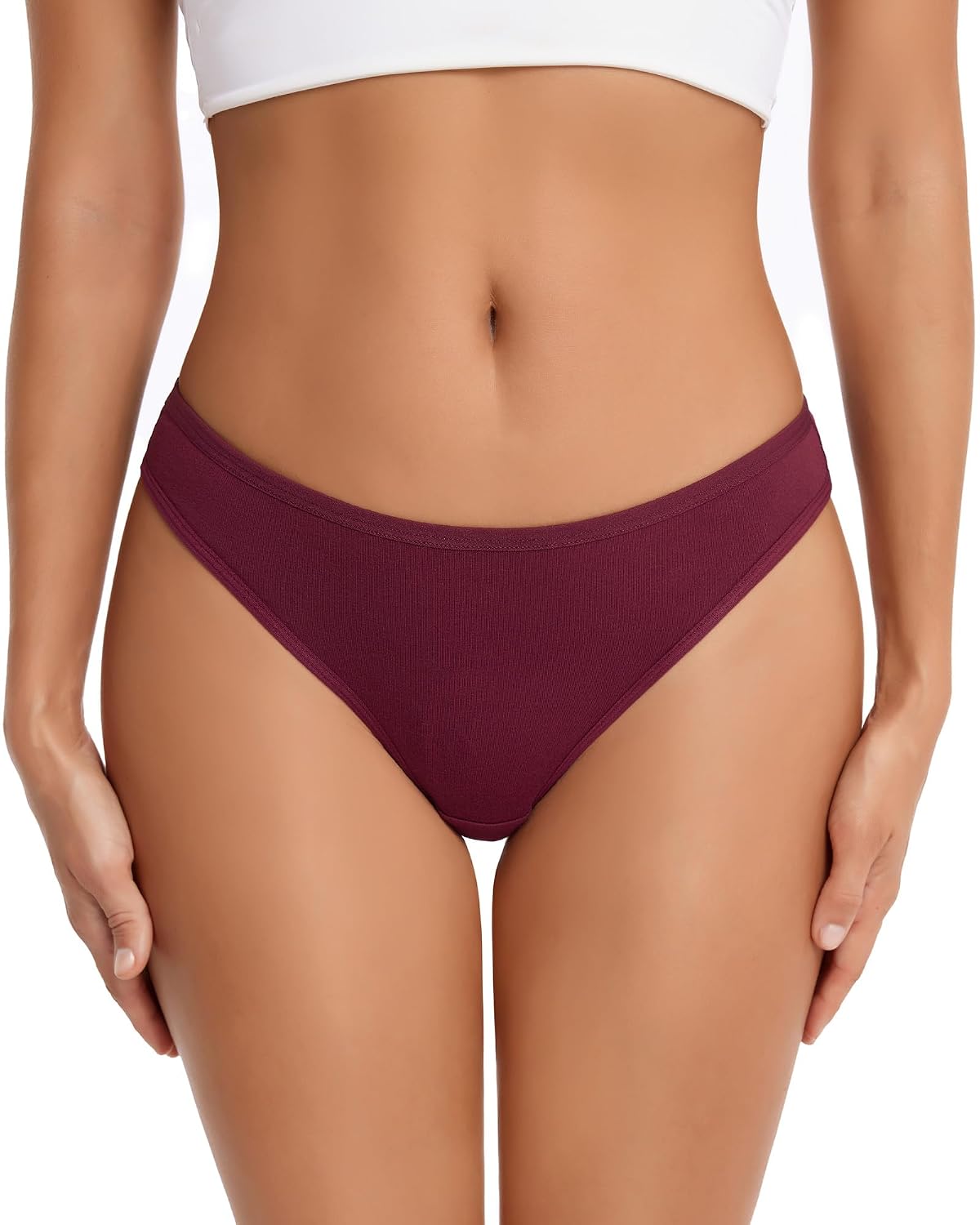 ANZERMIX Women's Cotton Thong Panties 6-Pack — image 3