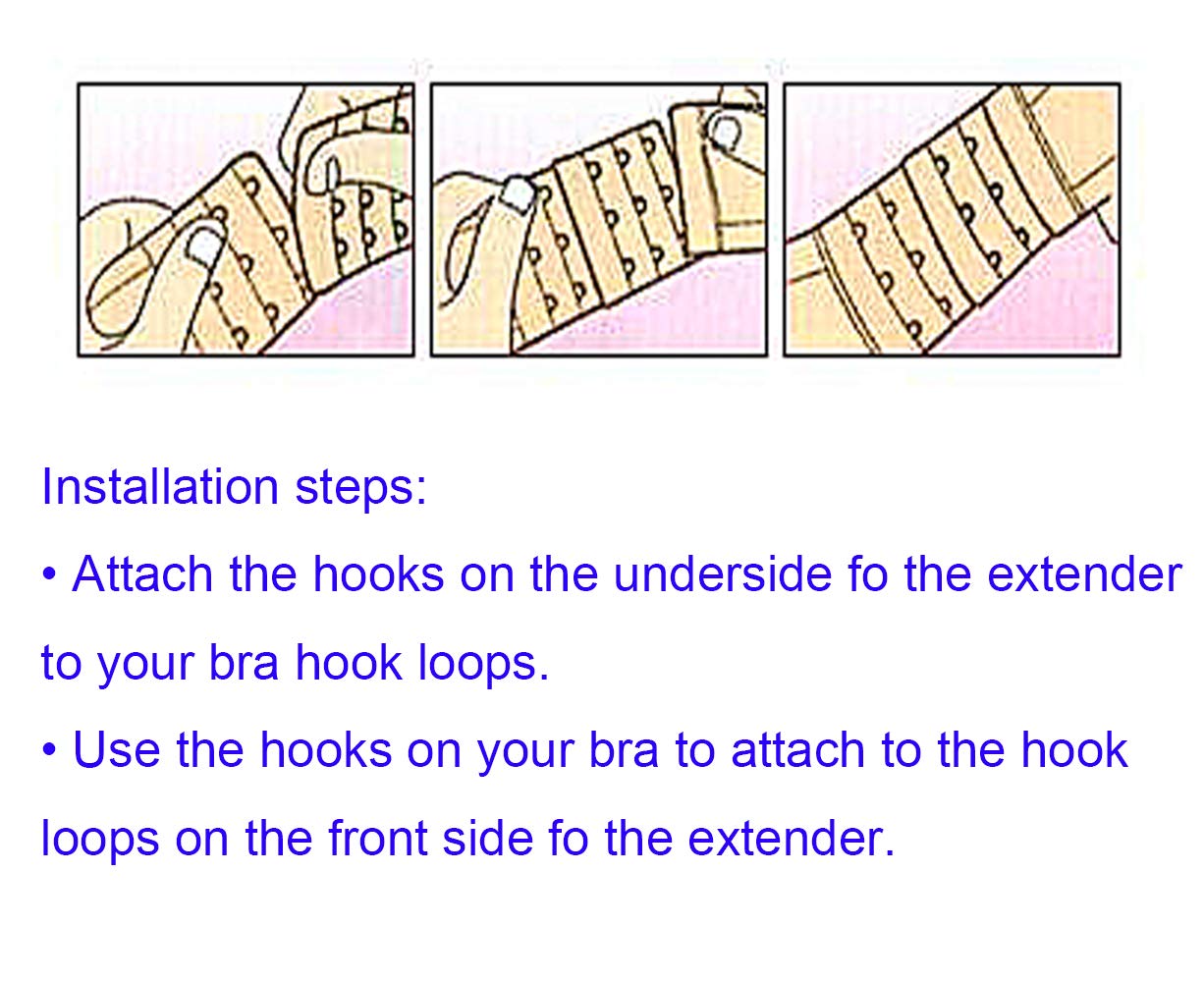 Tamlien 3 Hook Bra Extender Stretchy Soft — image 5
