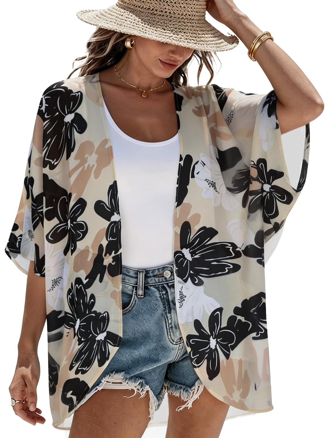 CHICGAL Floral Kimono Cardigan for Women — image 8