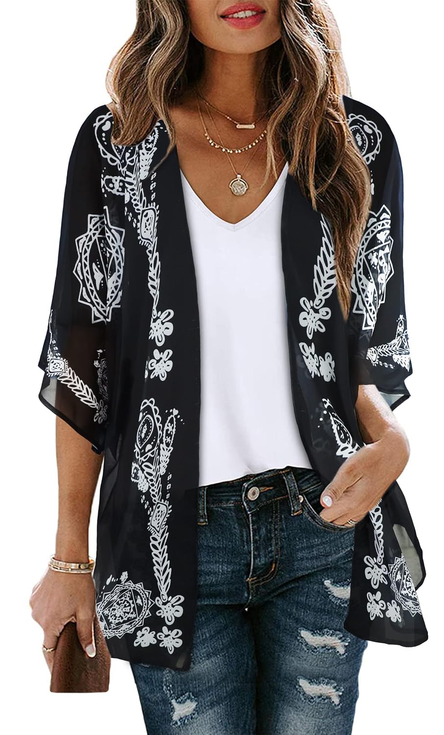 CHICGAL Floral Kimono Cardigan for Women — image 11