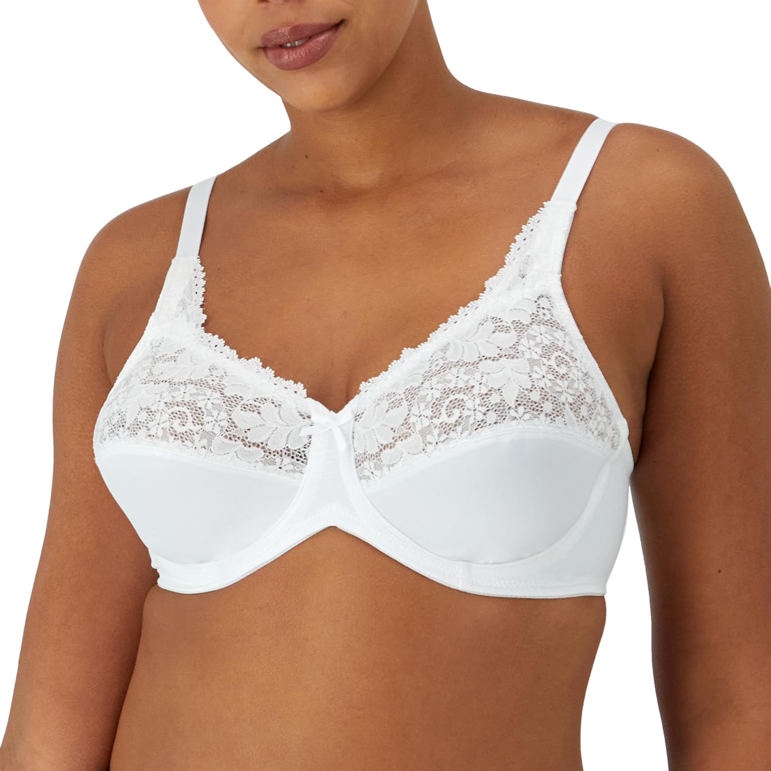 Bali Lilyette Minimizer Underwire Bra with Lace Trim — image 8