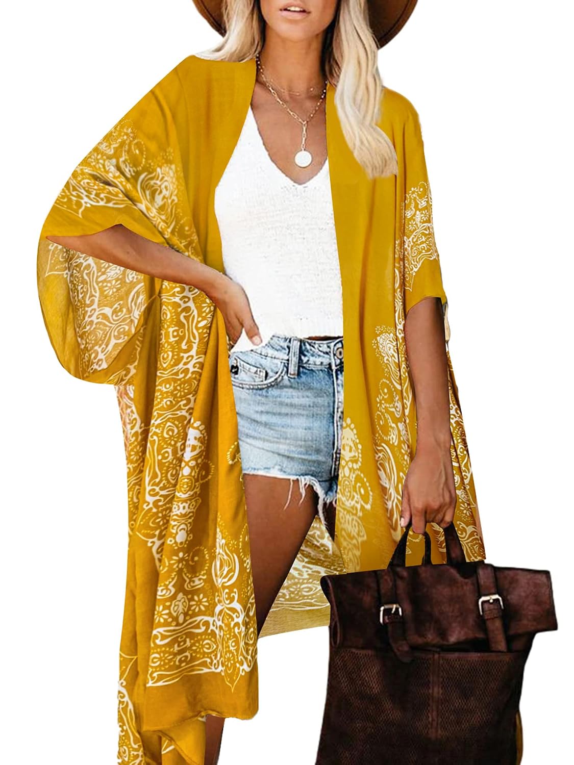 Breezy Lane Women's Swimsuit Coverup Kimono