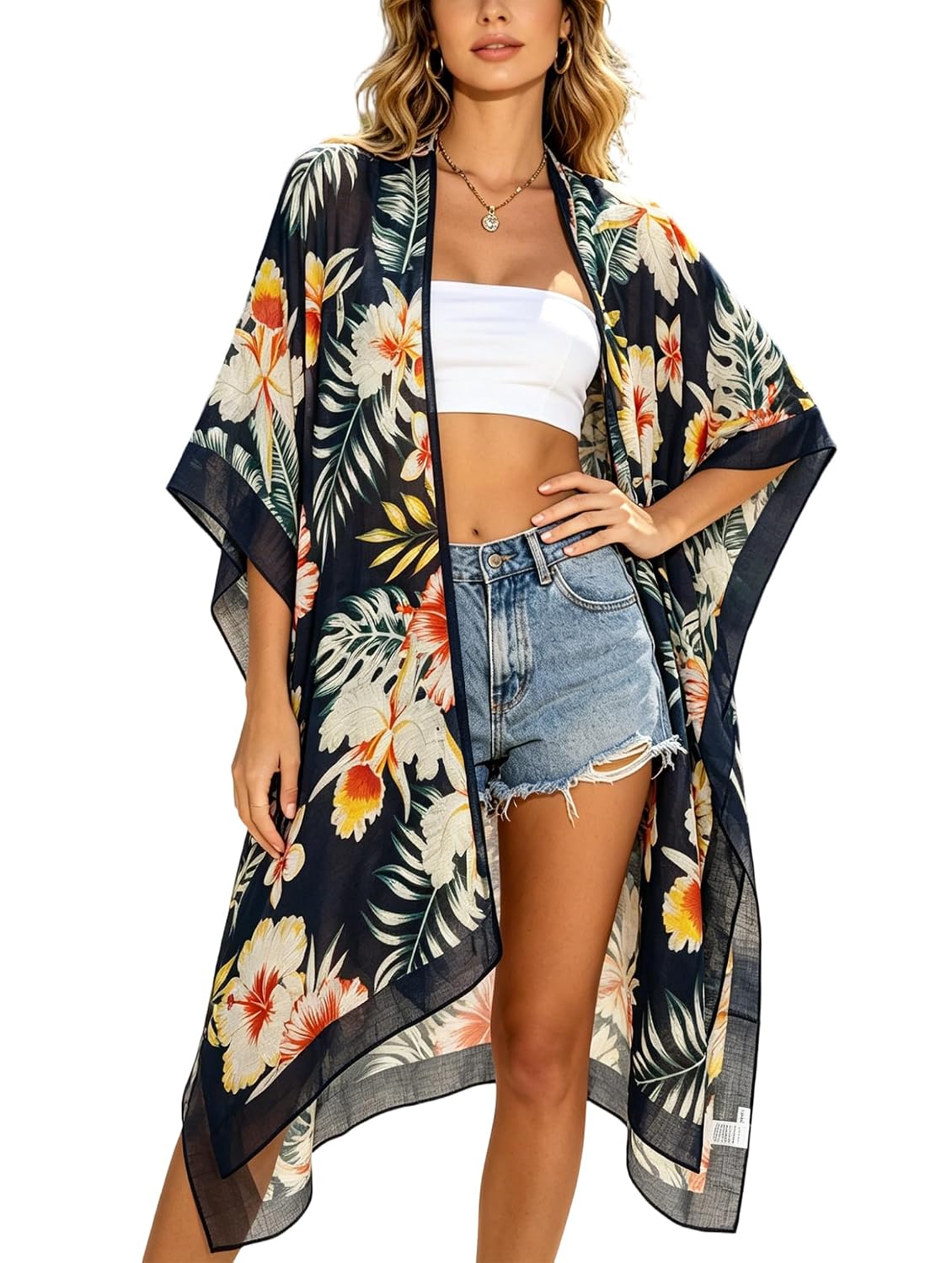 Breezy Lane Women's Swimsuit Coverup Kimono — image 8