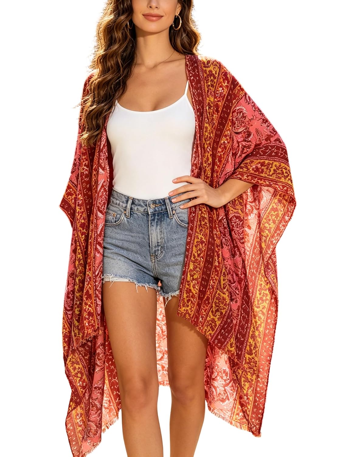 Breezy Lane Women's Swimsuit Coverup Kimono — image 9