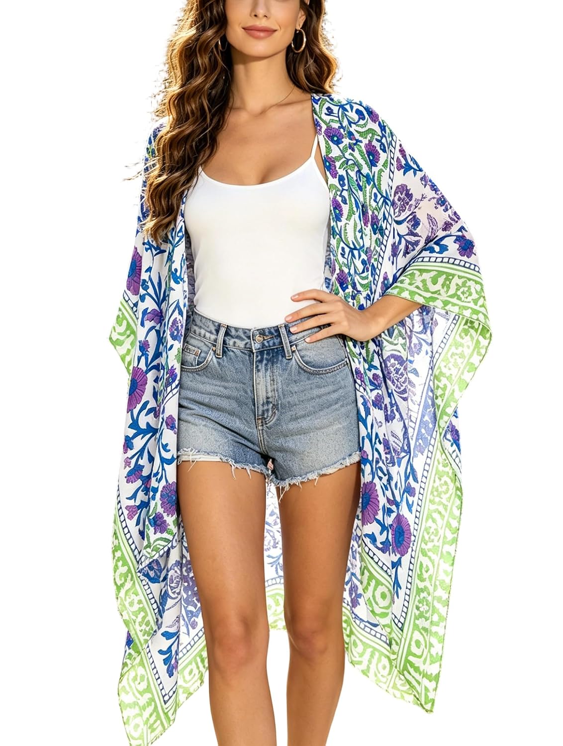 Breezy Lane Women's Swimsuit Coverup Kimono — image 10