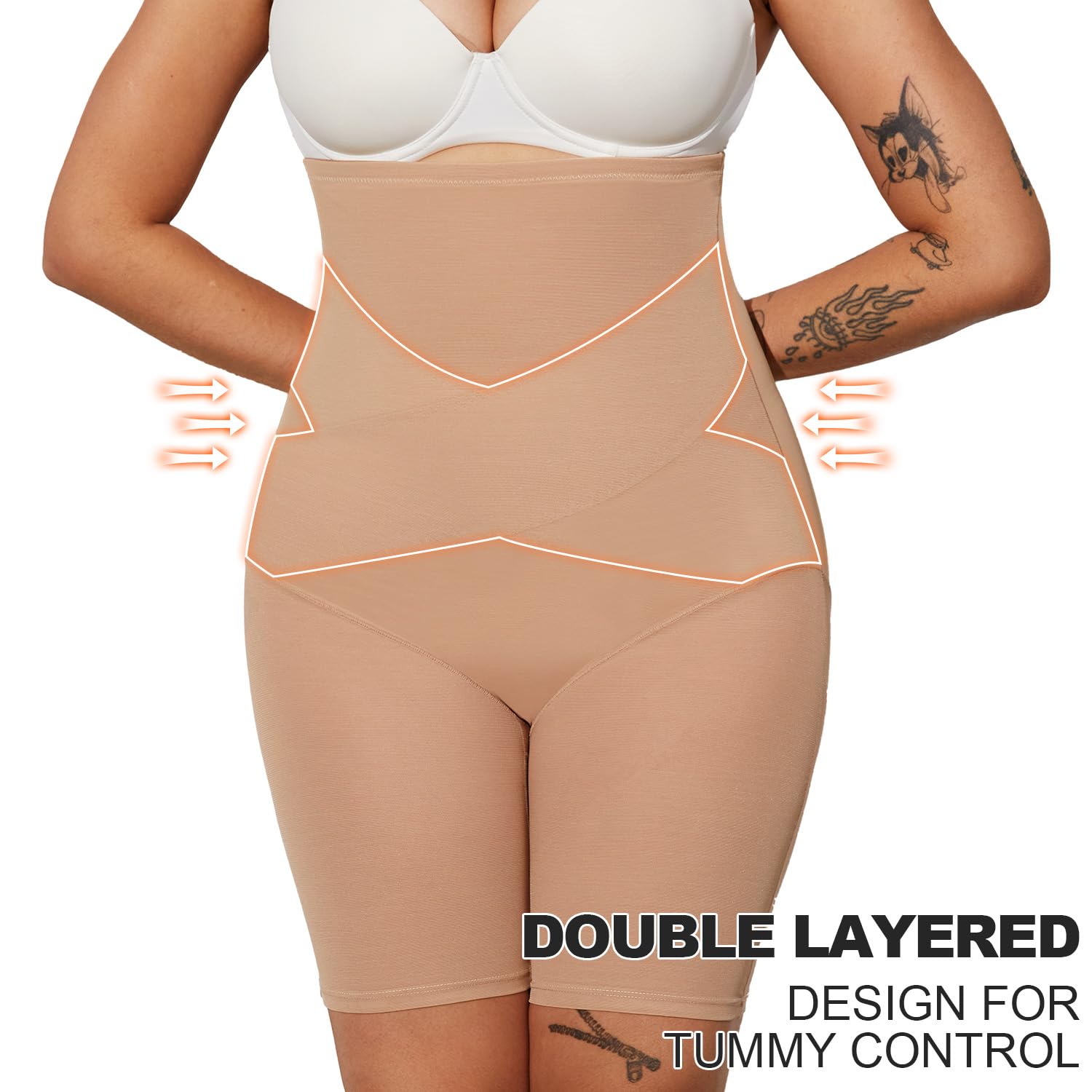 MOVWIN Plus Size Tummy Control Shapewear — image 3