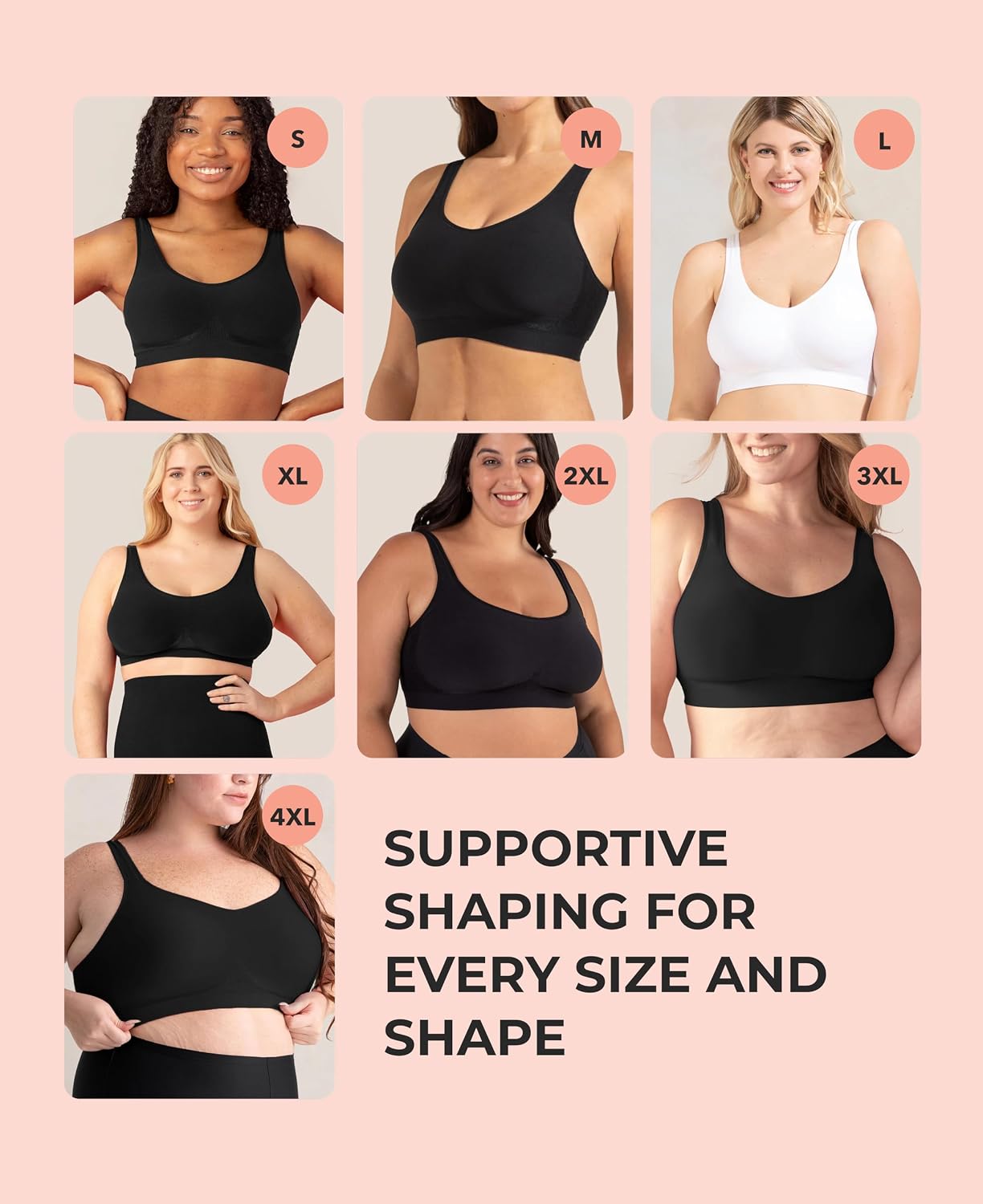 SHAPERMINT Women's Seamless Wireless Everyday Bra — image 4