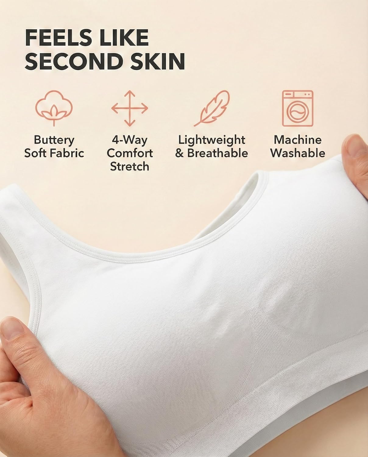 SHAPERMINT Women's Seamless Wireless Everyday Bra — image 6