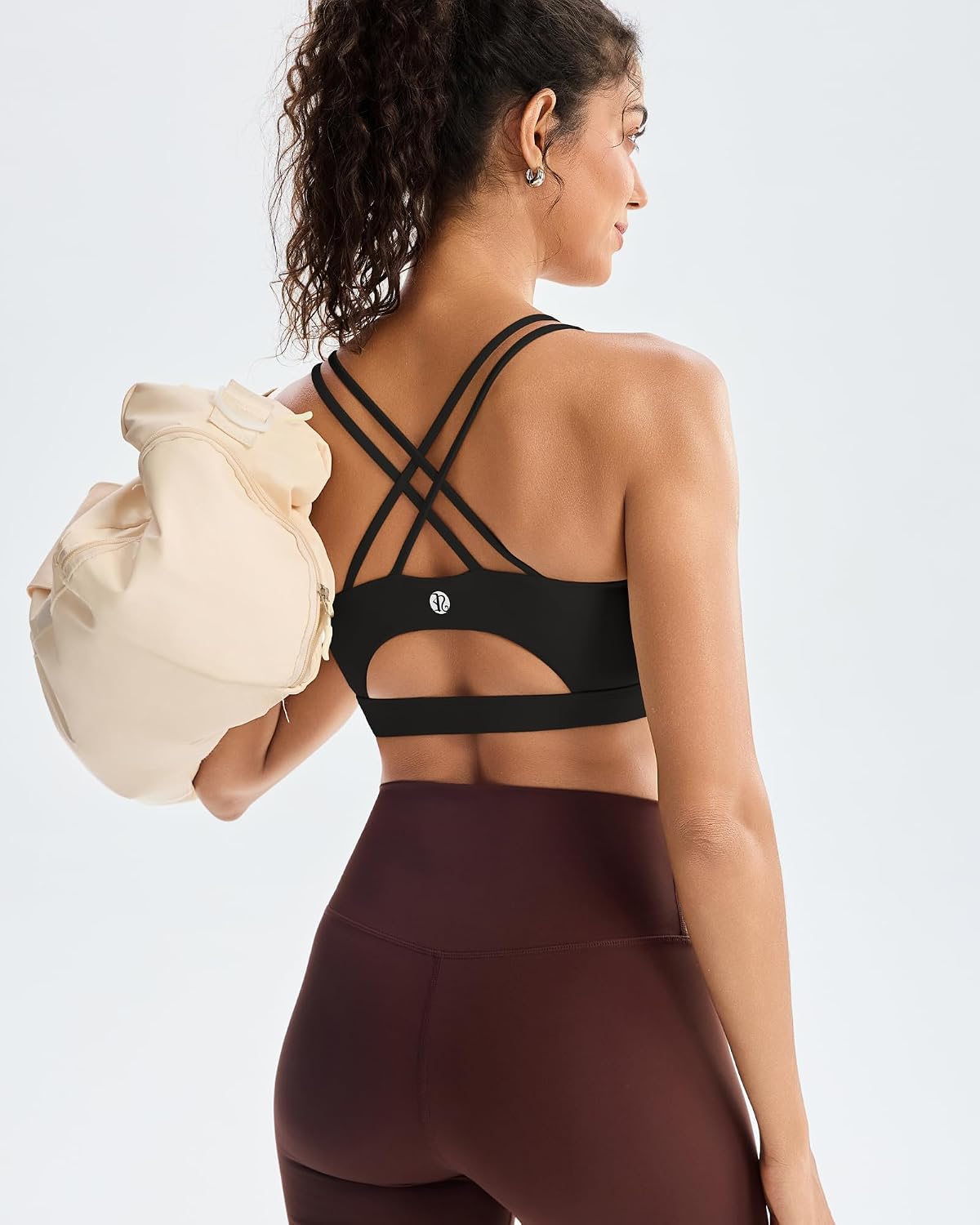 RUNNING GIRL Padded Crisscross Back Longline Sports Bra — image 5