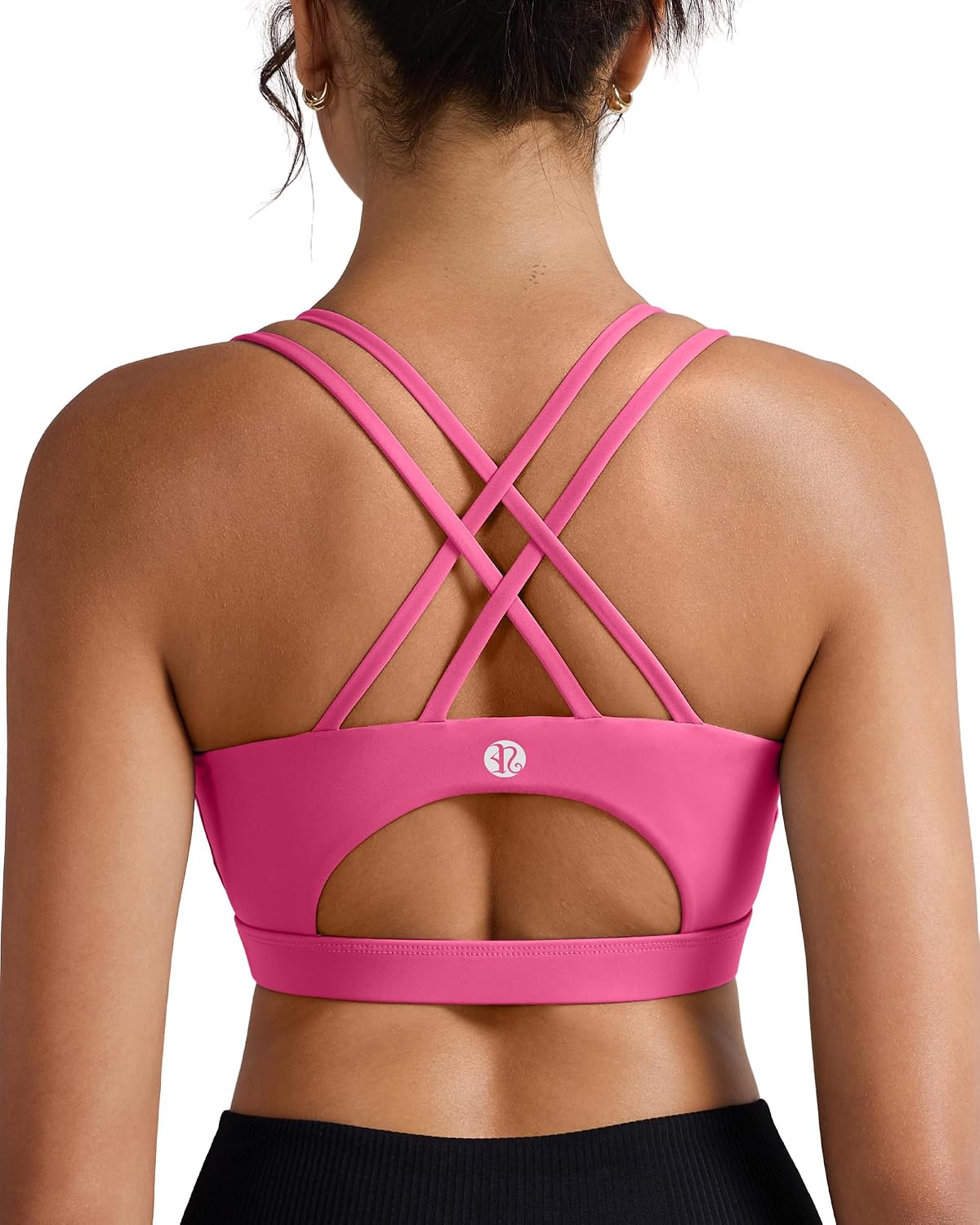RUNNING GIRL Padded Crisscross Back Longline Sports Bra — image 8