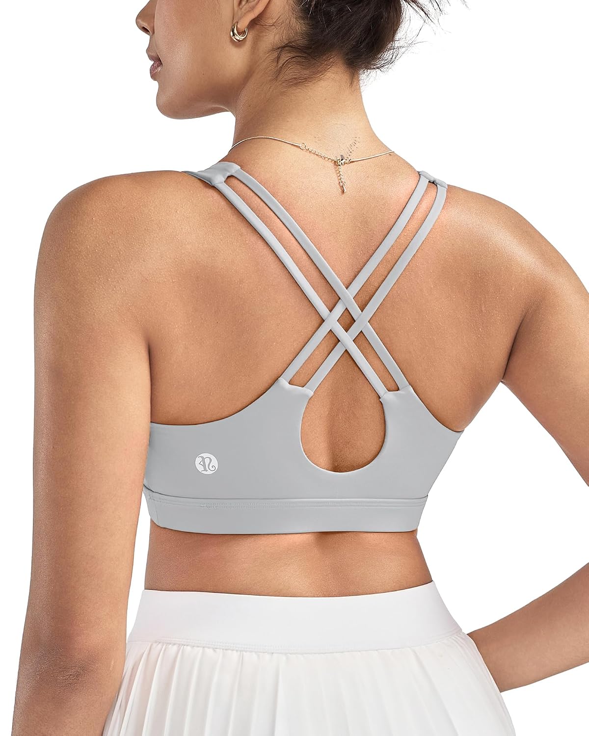 RUNNING GIRL Padded Crisscross Back Longline Sports Bra — image 12