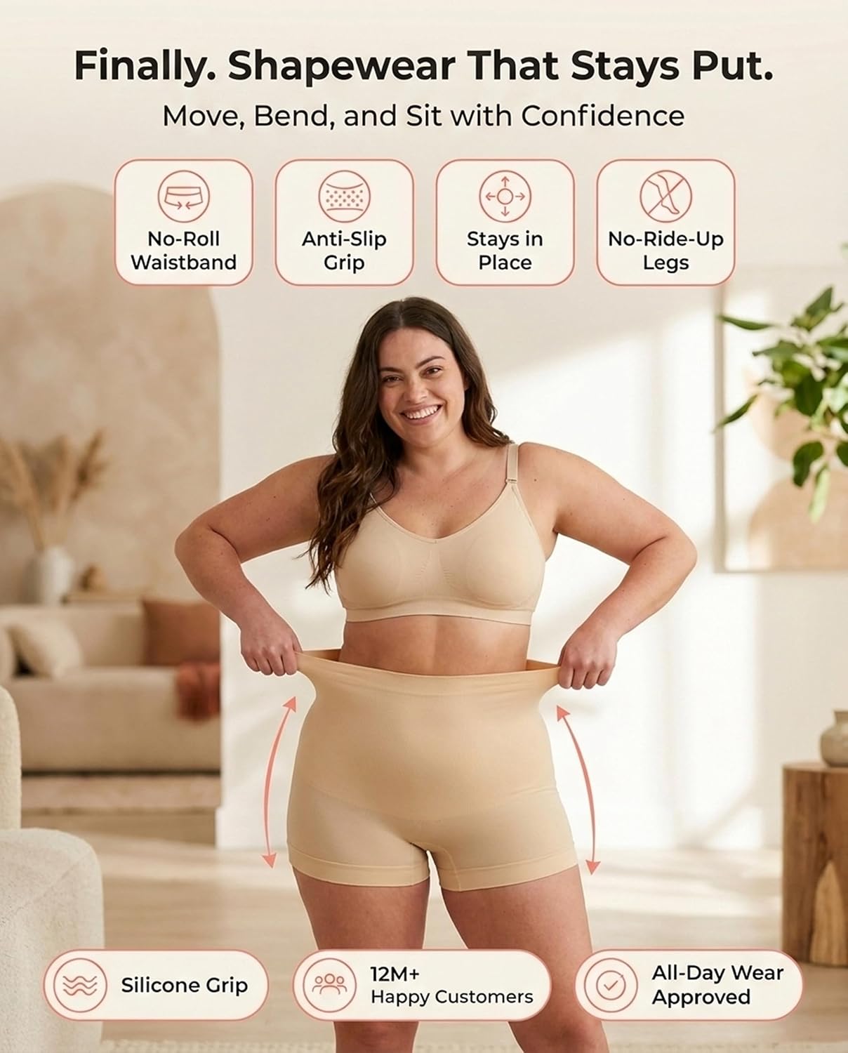 SHAPERMINT High-Waisted Firm Boyshorts Shapewear — image 3