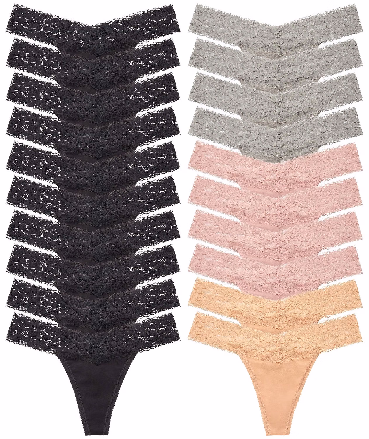 ANNYISON Seamless Lace Thongs for Women — image 7