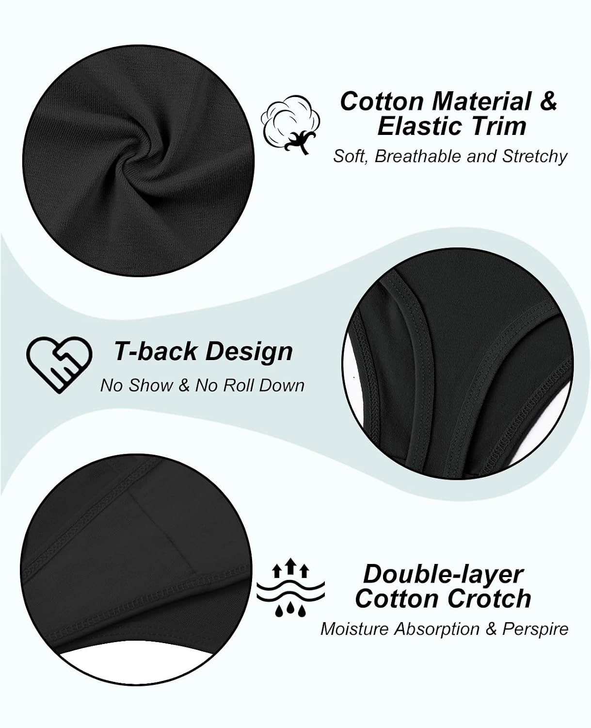 Sunm Boutique Cotton Thongs for Women Pack — image 7