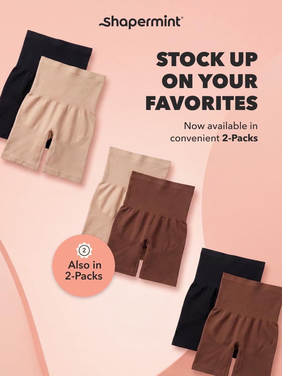 SHAPERMINT High-Waisted Tummy Control Shapewear Shorts — image 8