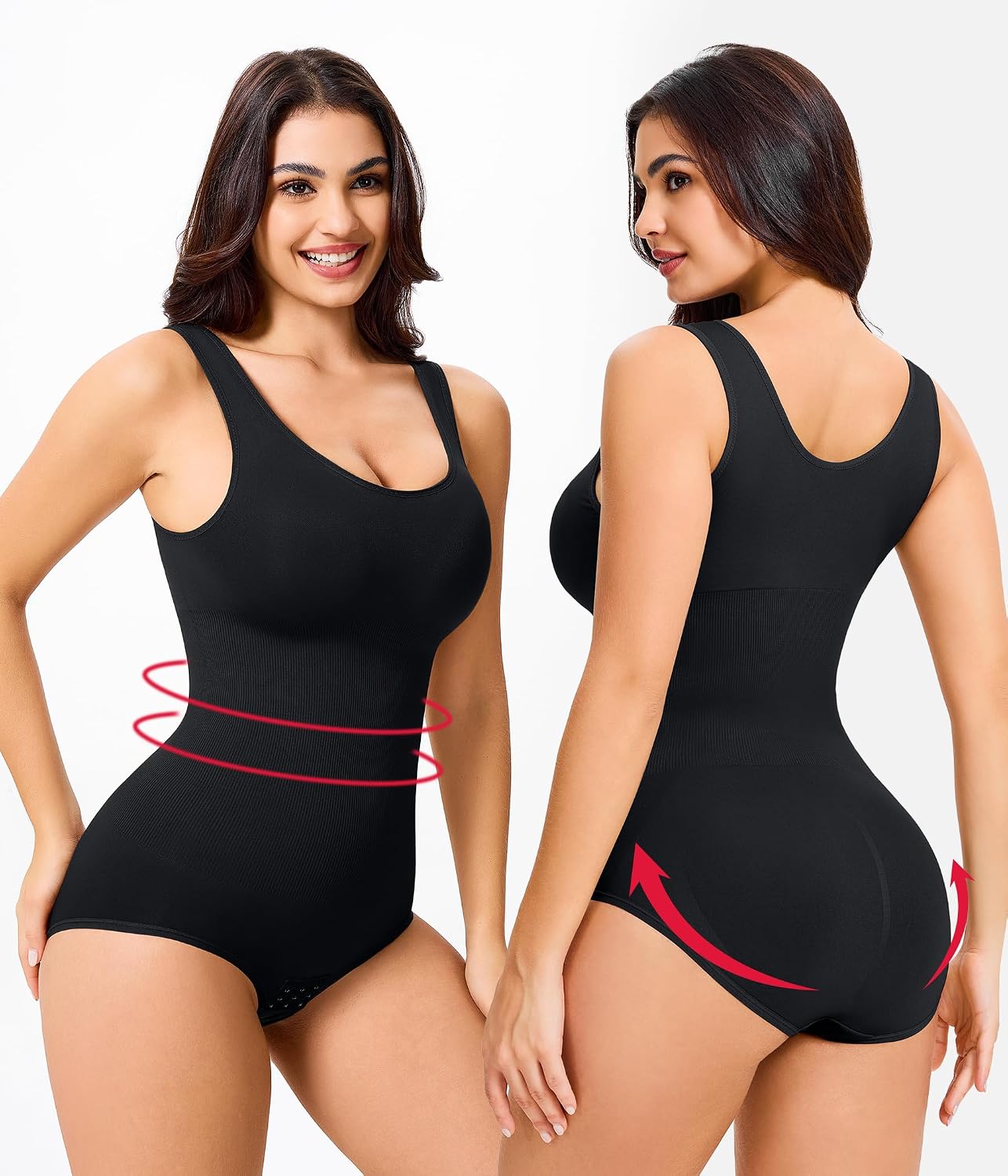 Nebility Women's Tummy Control Shapewear Bodysuit Waist Trainer — image 3