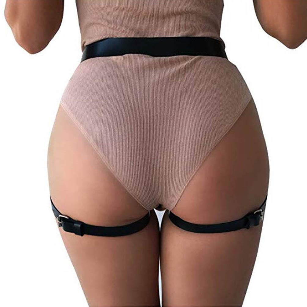 Pretishows PU Leather Leg Harness Waist Belt — image 3