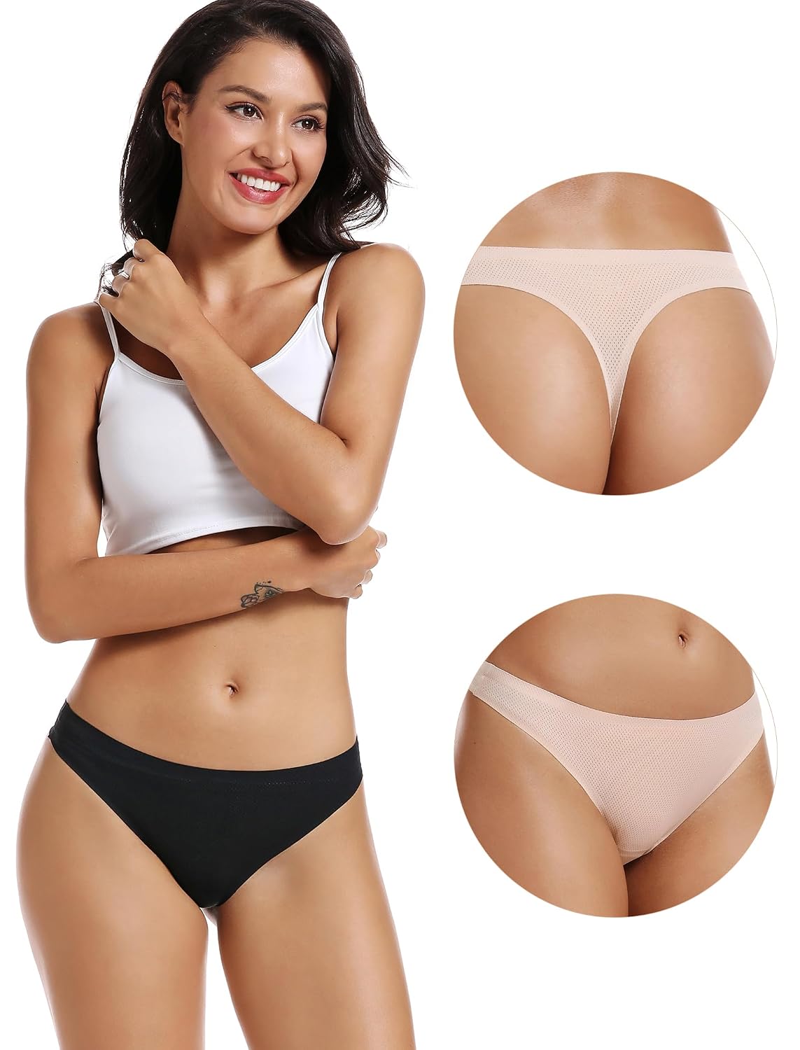 voenxe Seamless Invisible Thong 5 Pack — image 4