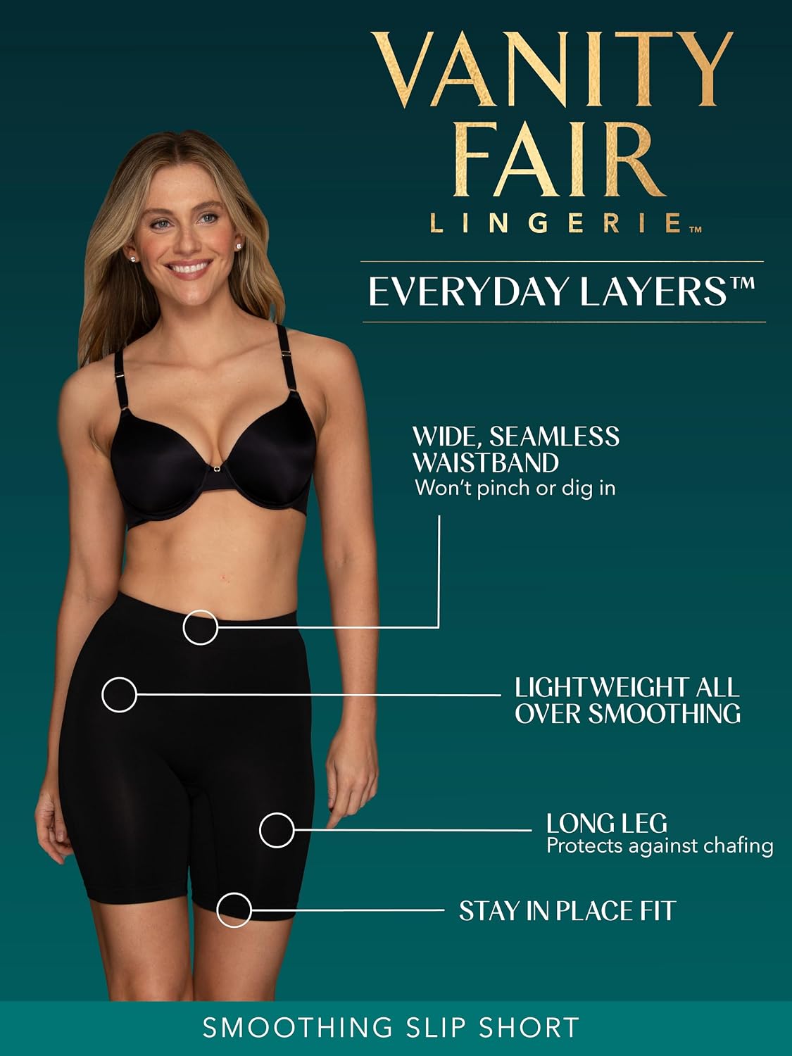 Vanity Fair Seamless Shapewear Shorts for Women — image 4
