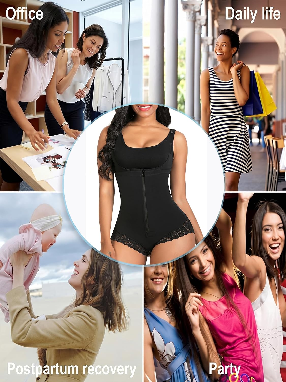SHAPERX Colombian Faja Postpartum Tummy Control Body Shaper — image 6