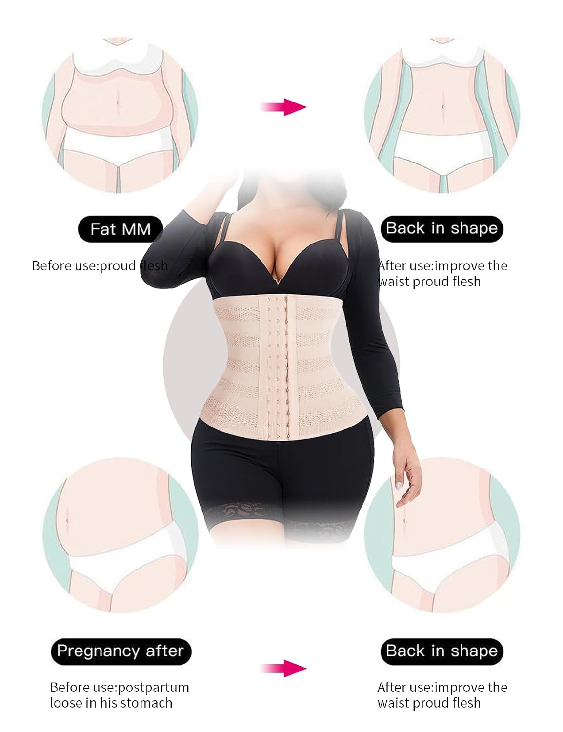 WEICHENS Underbust Waist Trainer Corset — image 4