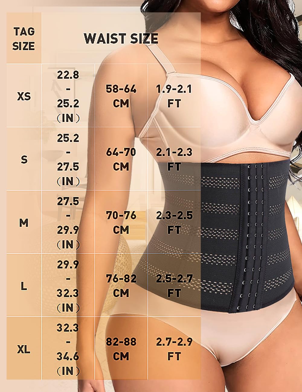 WEICHENS Underbust Waist Trainer Corset — image 7