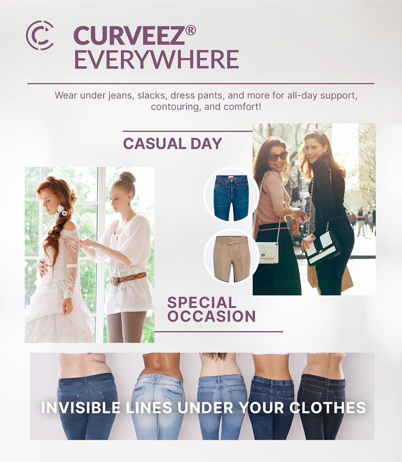 CURVEEZ Mid Waisted Tummy Control Shapewear Briefs — image 7