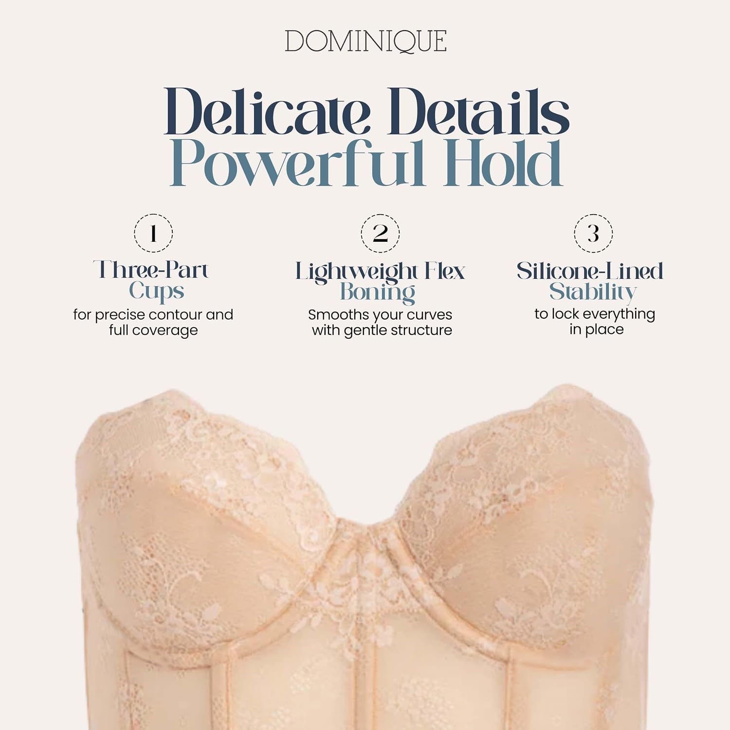 Dominique Full Figure Wire Free Minimizer Bra — image 3