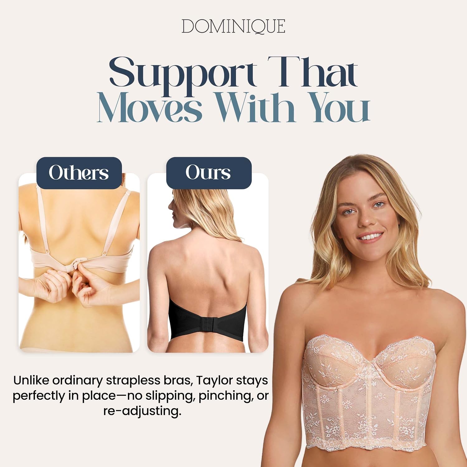 Dominique Full Figure Wire Free Minimizer Bra — image 5