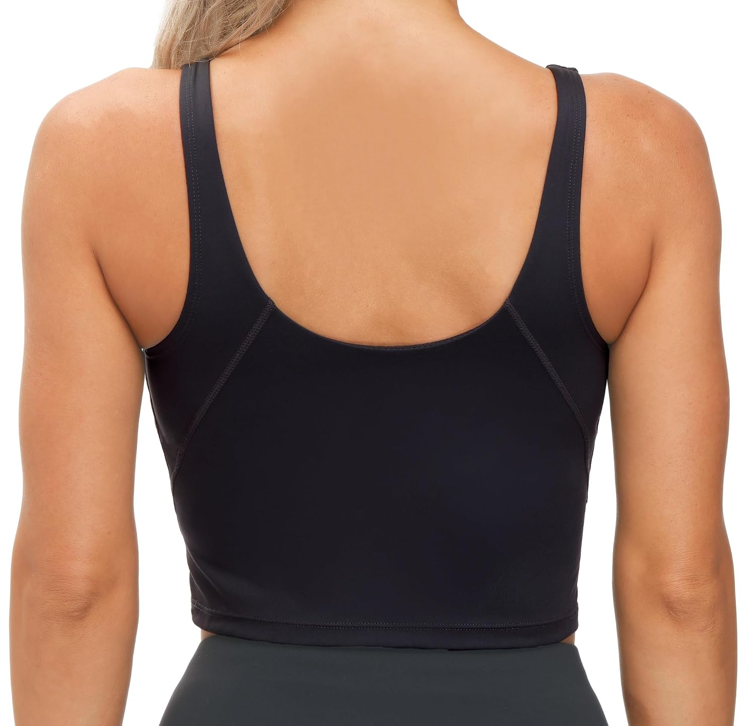 THE GYM PEOPLE Women's Longline Wirefree Padded Sports Bra — image 2