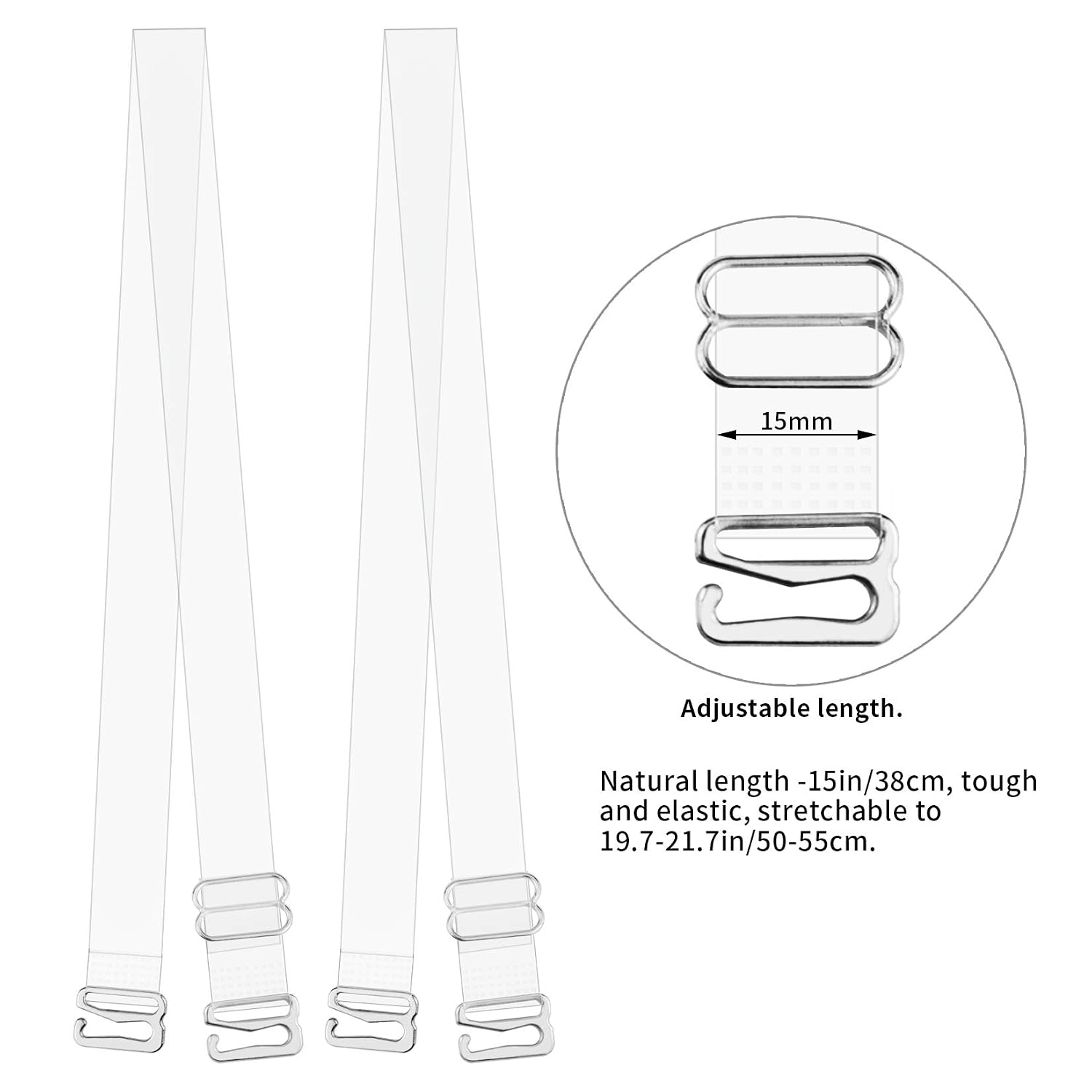 Lystaii Invisible Clear Bra Straps Replacement — image 2