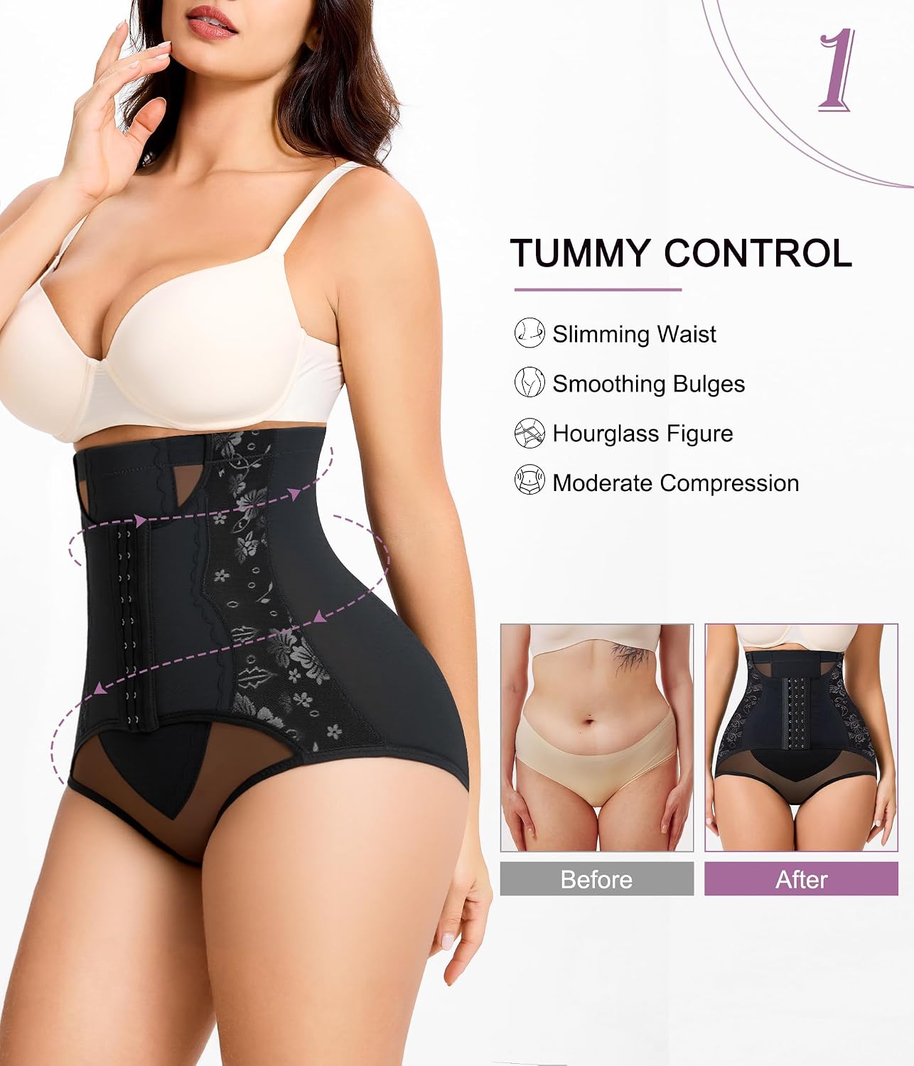 YERKOAD High Waist Tummy Control Shapewear — image 3