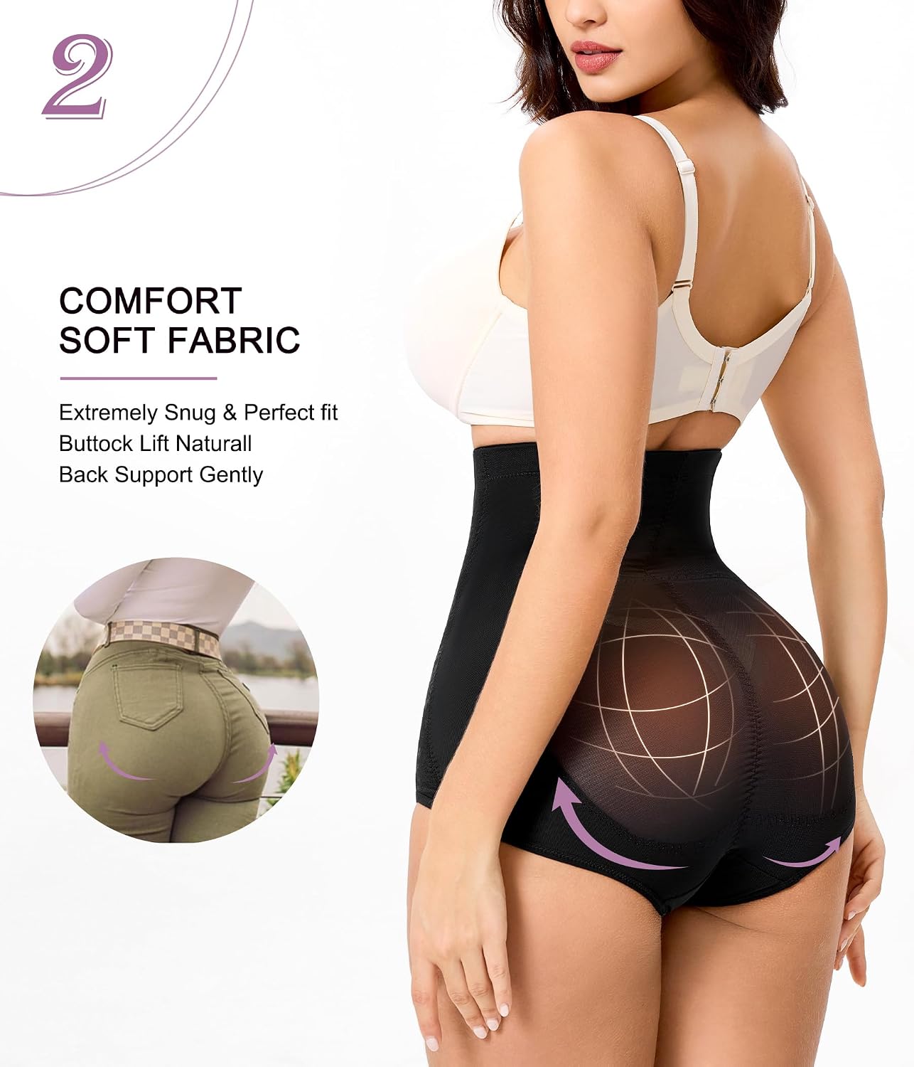 YERKOAD High Waist Tummy Control Shapewear — image 4