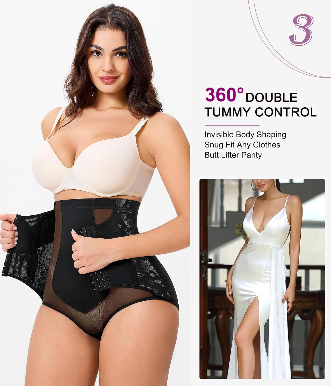 YERKOAD High Waist Tummy Control Shapewear — image 5