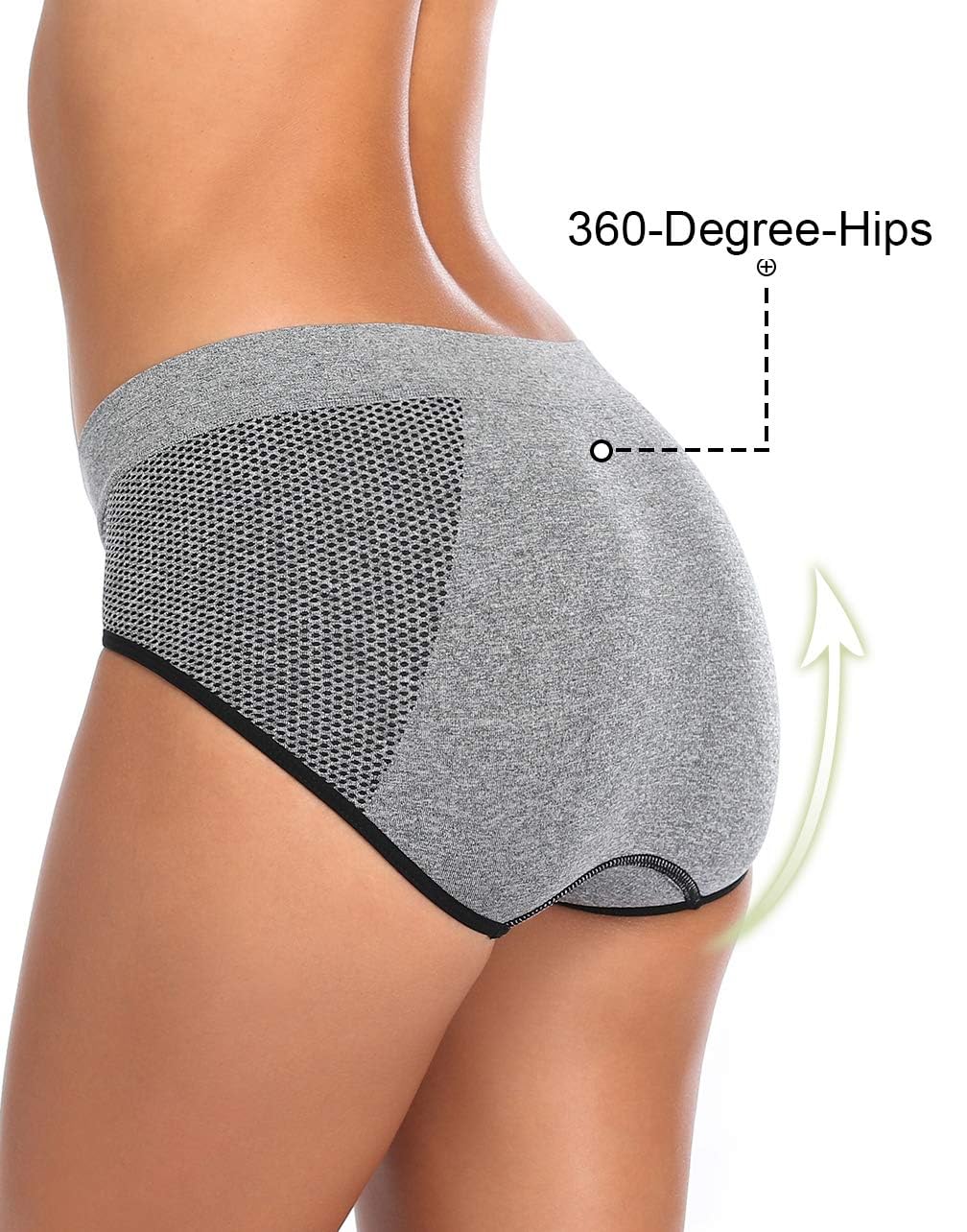 Ocojoce Women's Breathable Wicking Hipster Panties — image 3