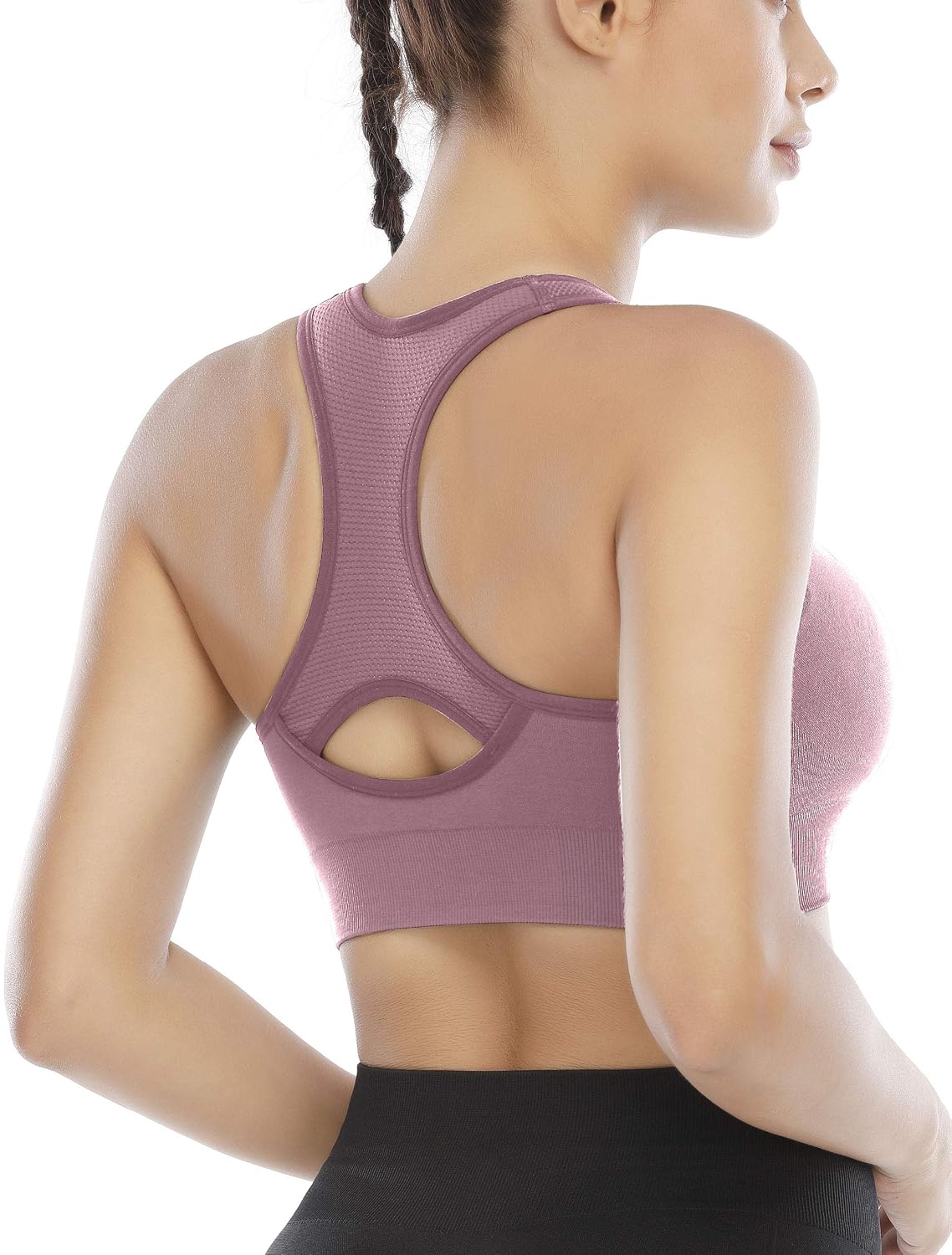 Heathyoga High Impact Padded Racerback Sports Bra Pack — image 4
