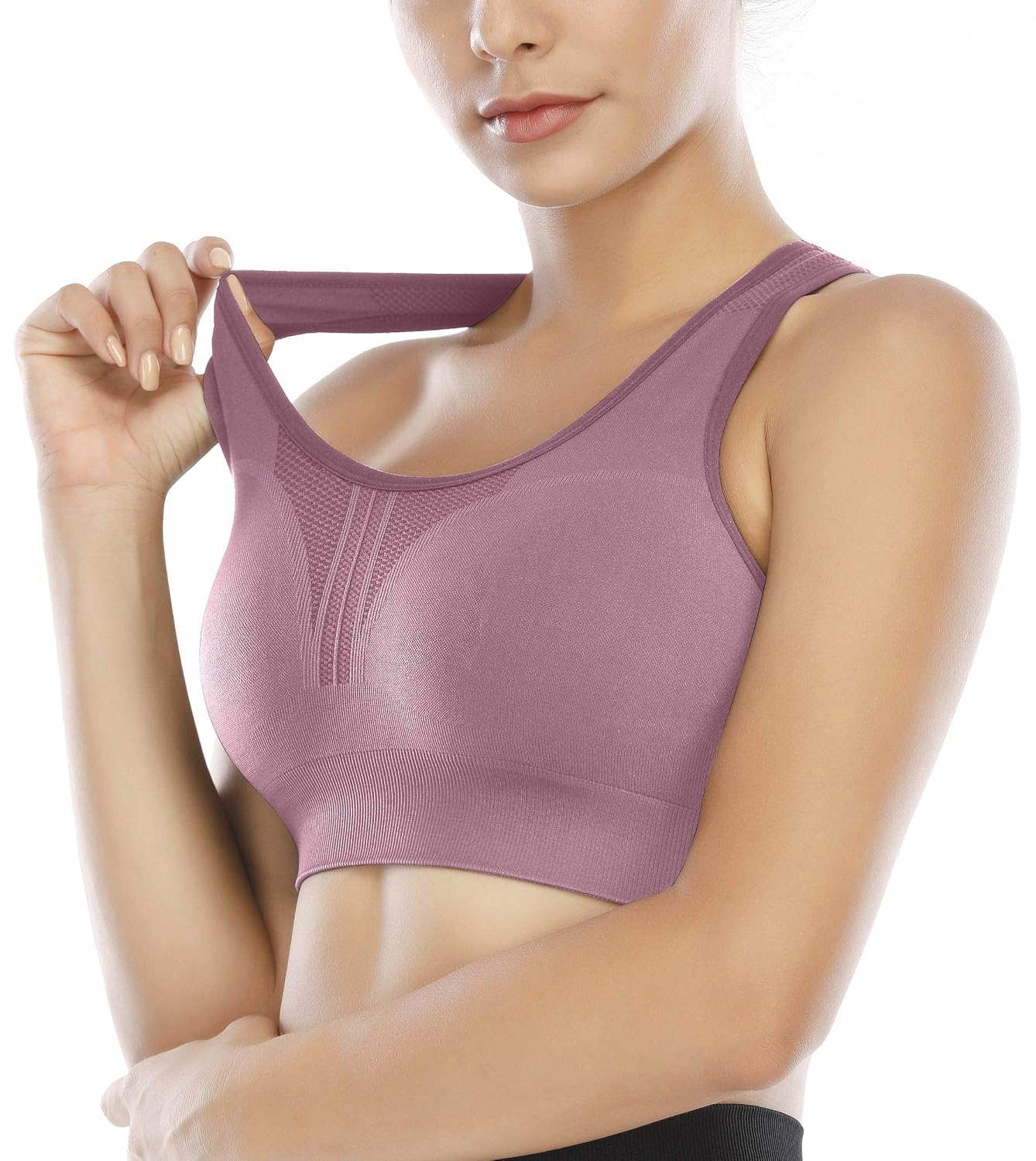 Heathyoga High Impact Padded Racerback Sports Bra Pack — image 5