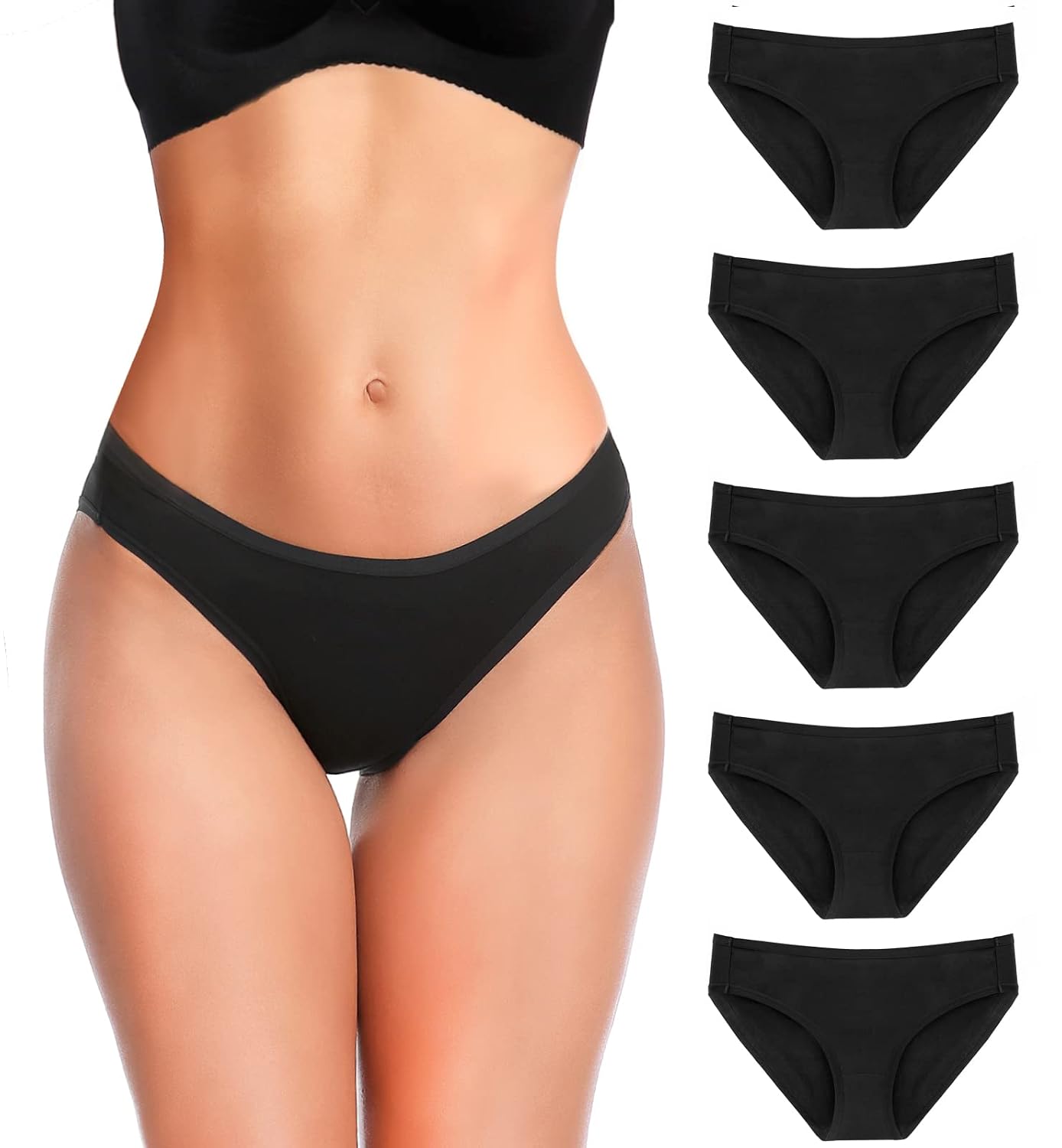 YADIFEN Cotton Hipster Panties for Women