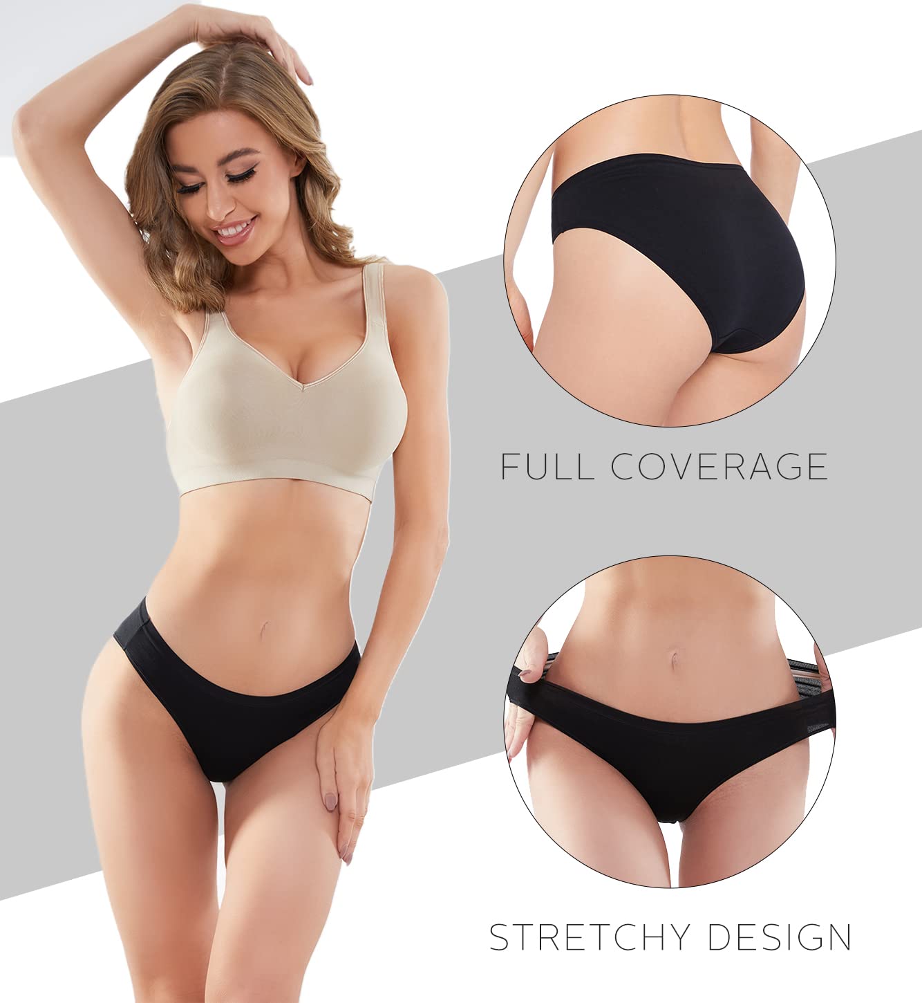 YADIFEN Cotton Hipster Panties for Women — image 3