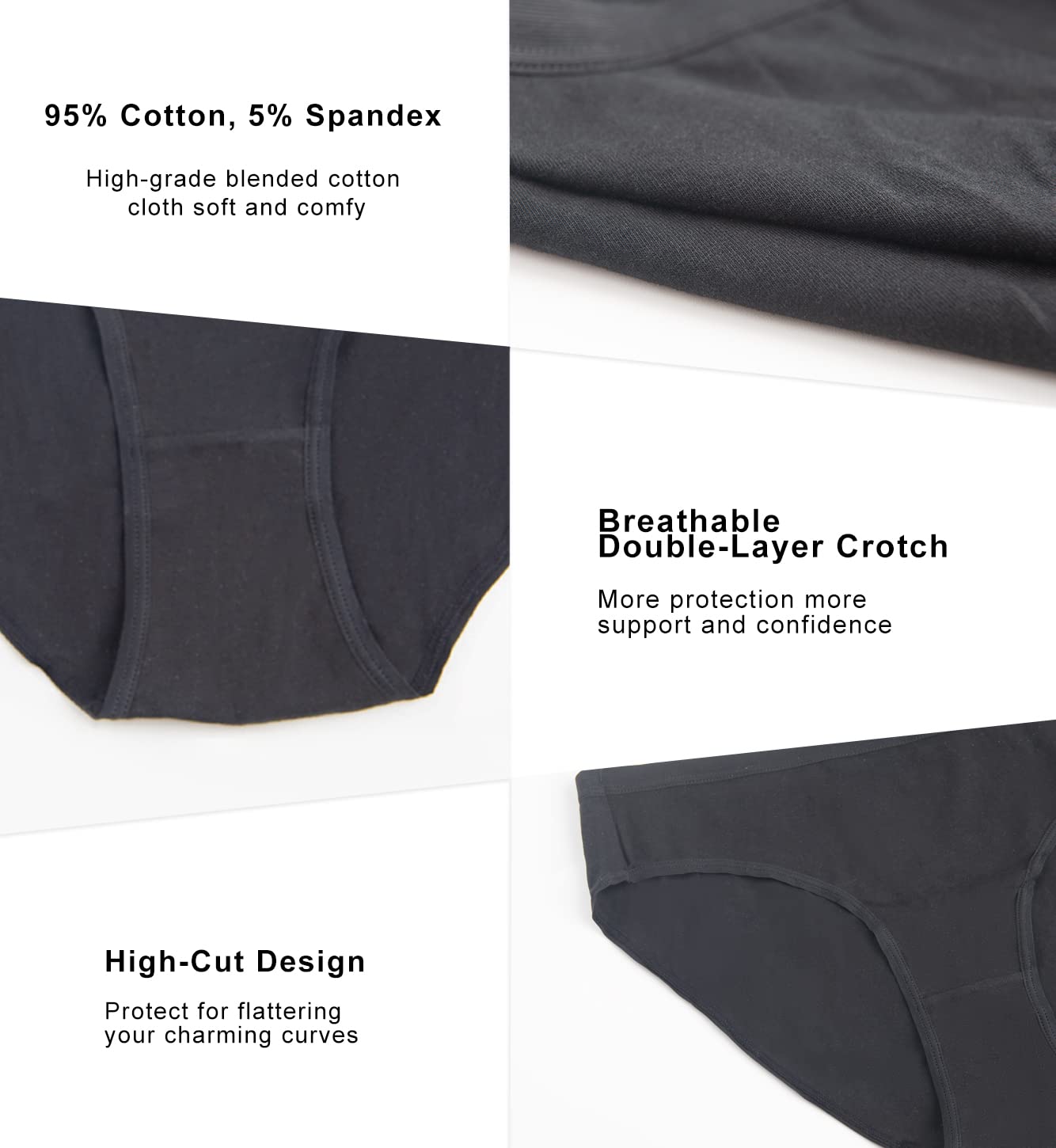 YADIFEN Cotton Hipster Panties for Women — image 5