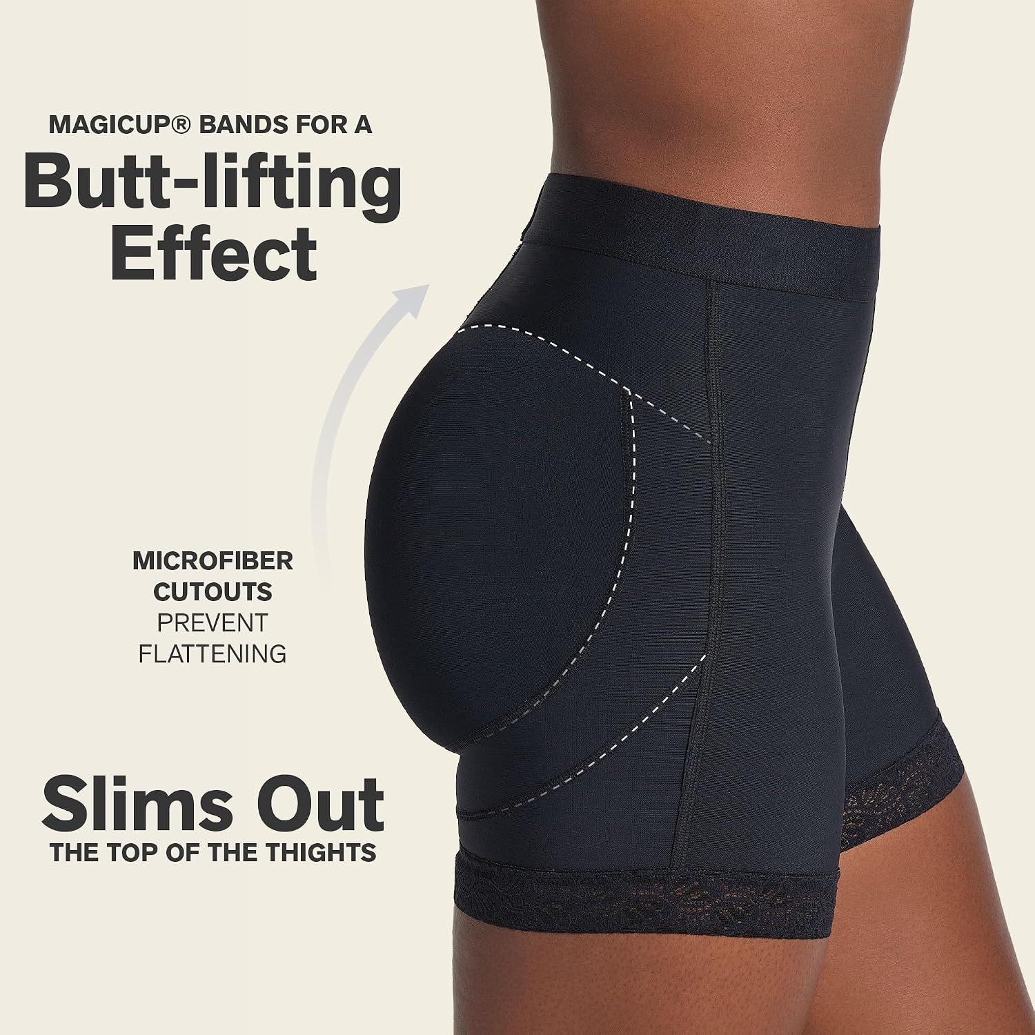 Leonisa Mid-Rise Shaper Shorts with Tummy Control — image 3